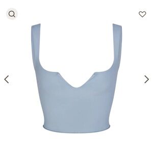 SKIMS NWOT raw edge cami blue